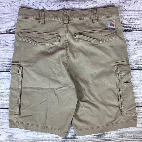 Carhartt Relaxed Fit Beige Cargo Shorts - Picture 1 of 8